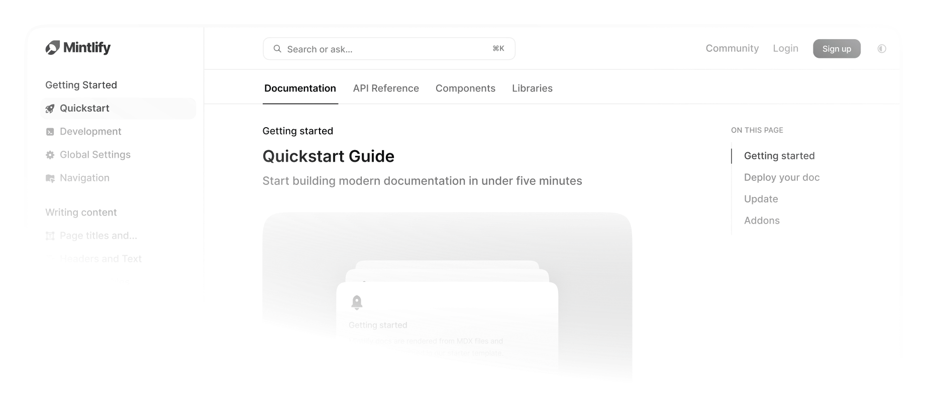 Feature set UI
